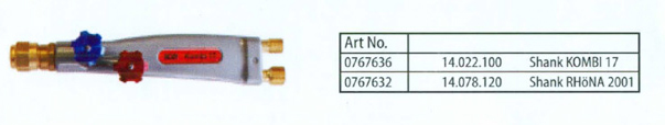 Aluminium Shank For Standard Flow Heating Torches